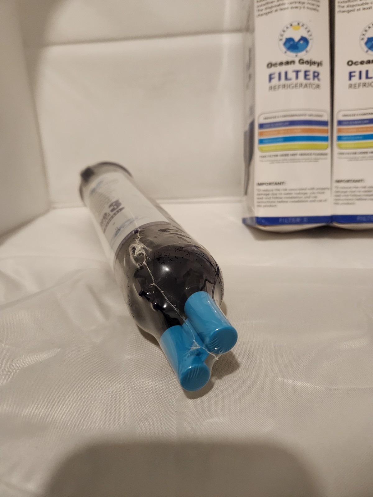 4x New Sealed Replacement Refrigerator Filter Model GP003 4396841 – Damaged Box