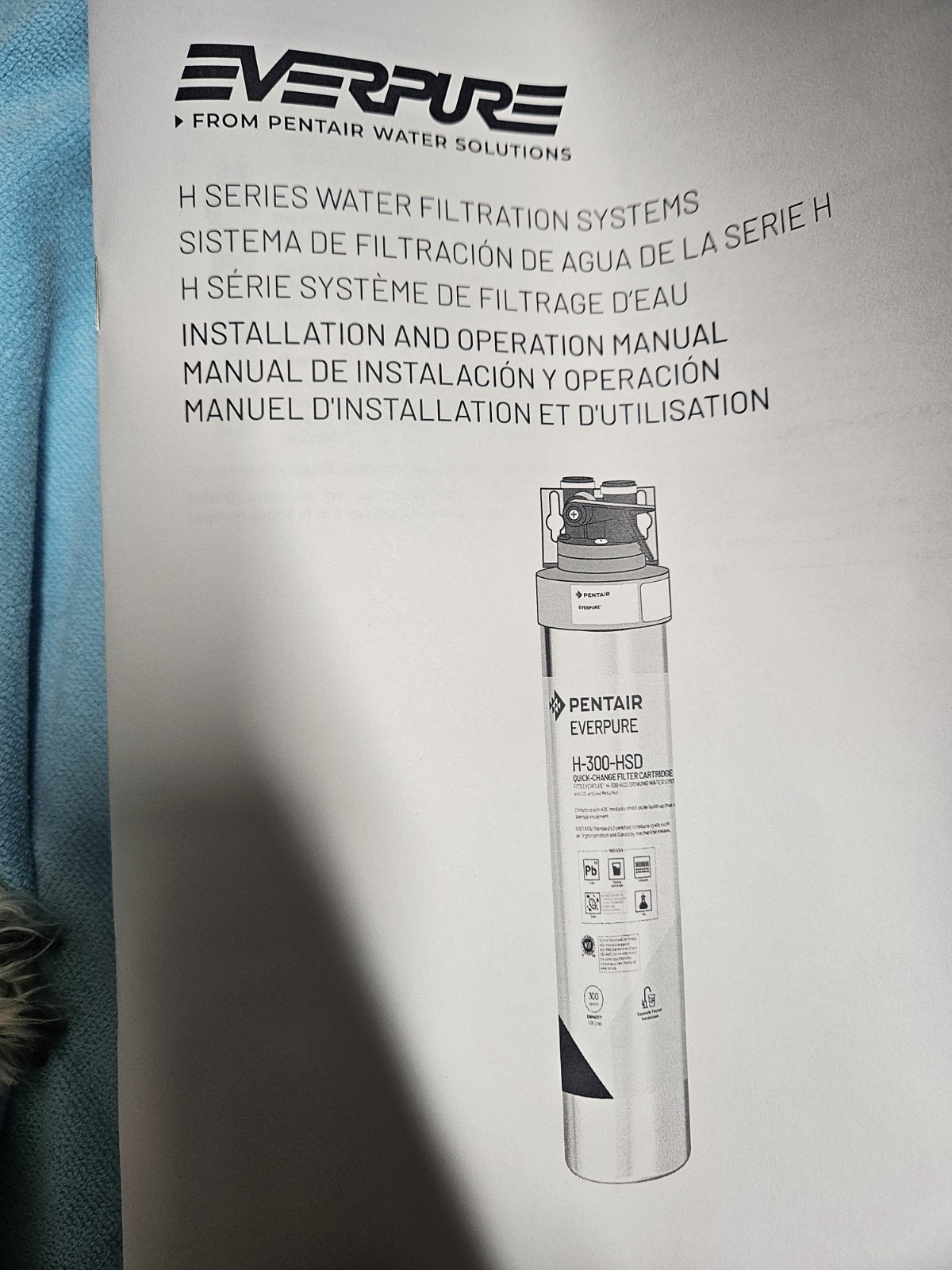 Pentair Everpure Drinking Water System H-300-NXT -300 Gallons New