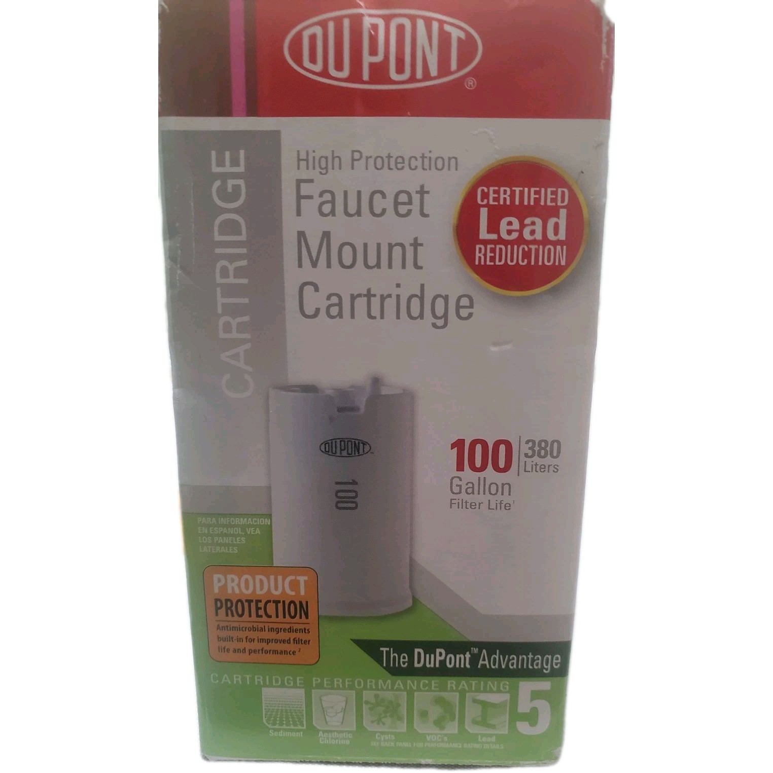 New Dupont Faucet Mount Cartridge Model# WFFMC100 Lasts up to 3 months