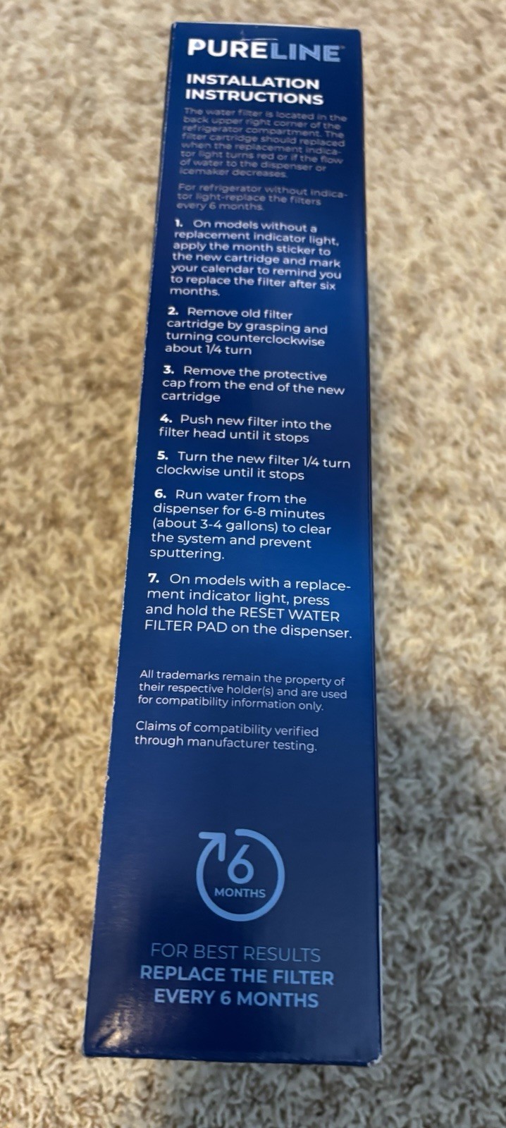 PURELINE Refrigerator Water 3 Pack Filters MODEL#PL-800. Kenmore 9990. LG LT600P