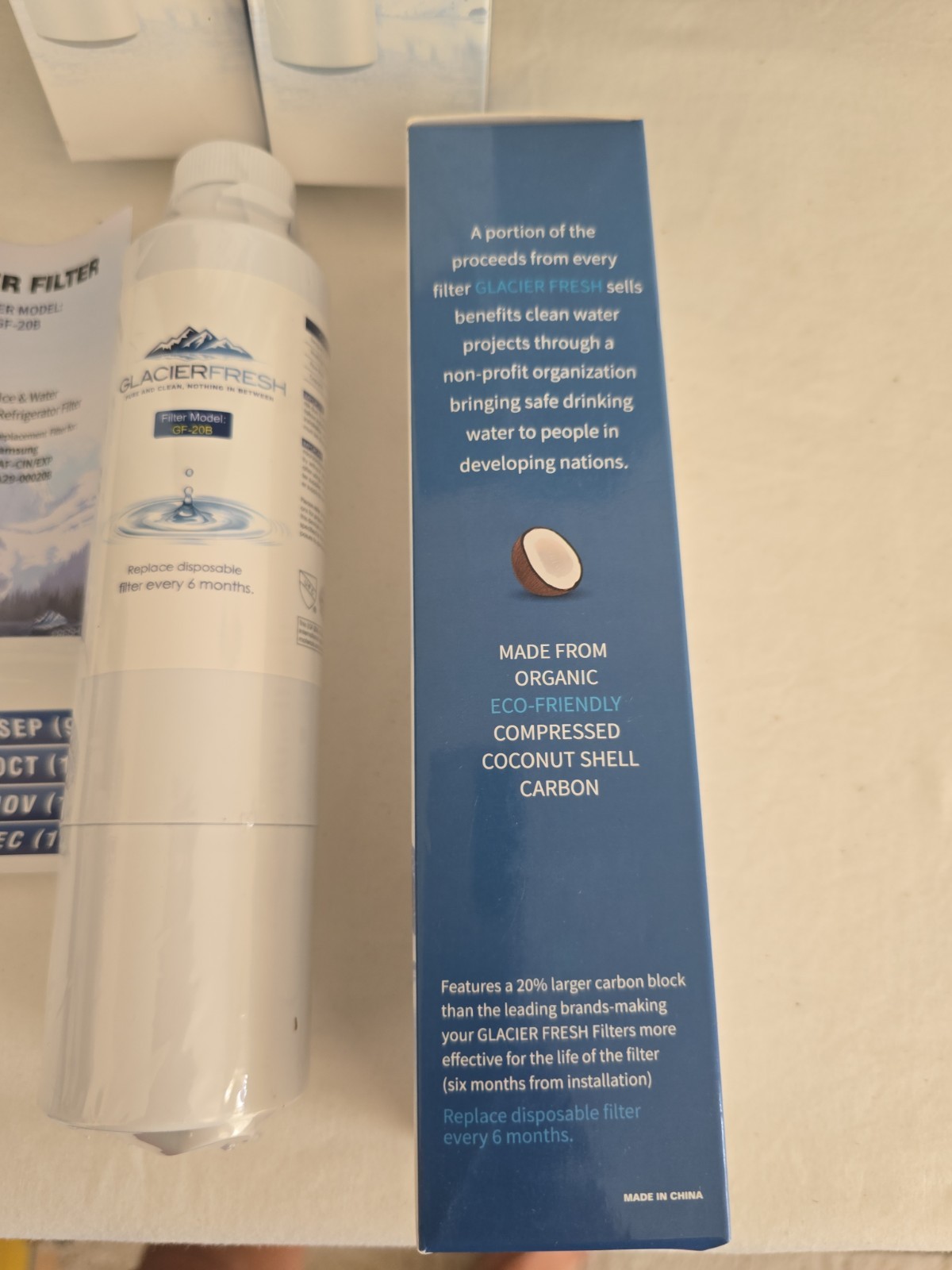 3 Pk Glacier Fresh GF-20B Water Filter For Samsung HAF-CIN/EXP DA29-00020B New