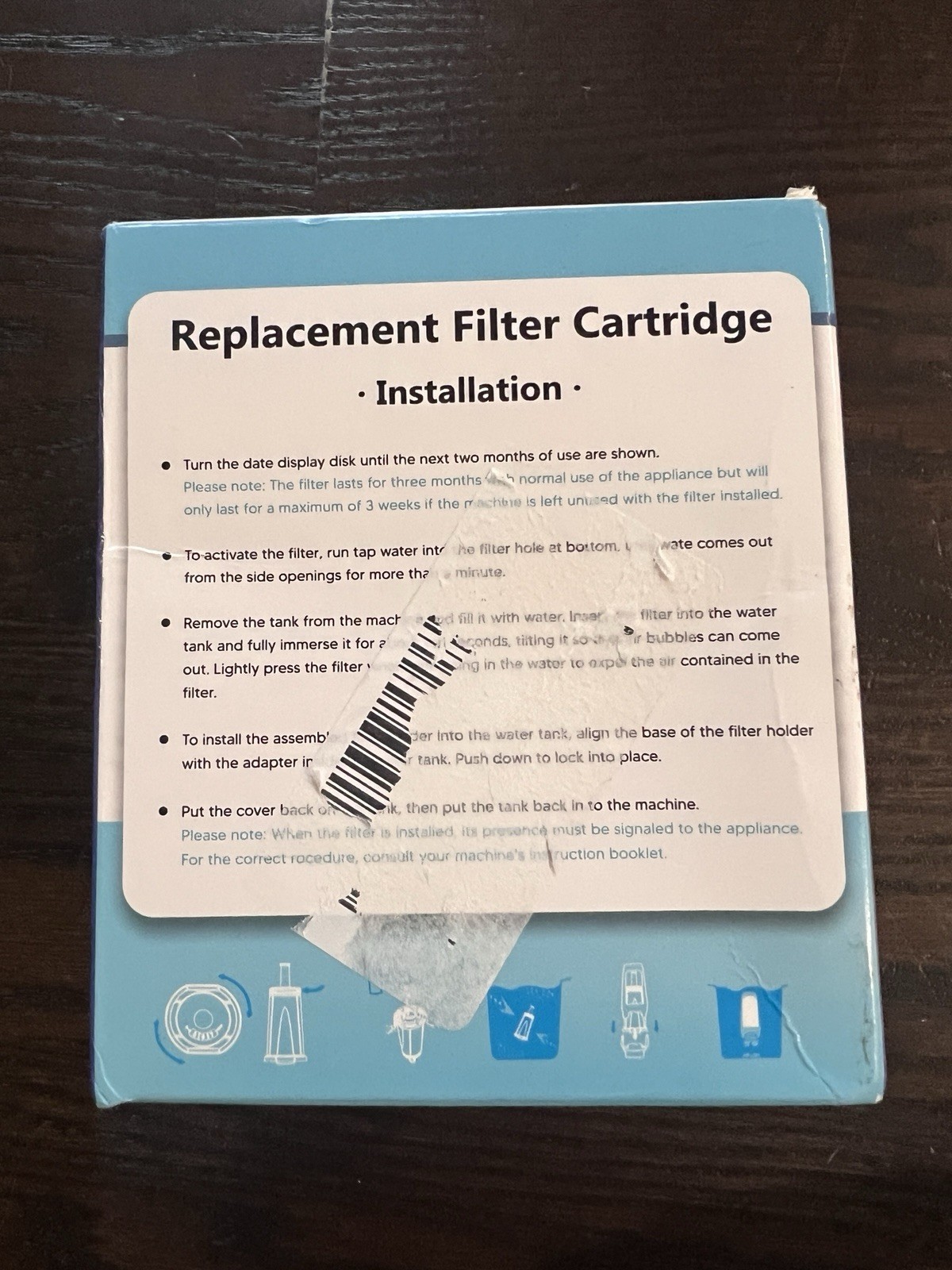 4 Pk Water Filter BES008 For Oracle Barista Espresso BES990 BES980 BES878 BES880