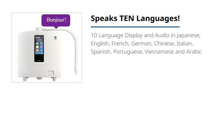 Enagic LeveLuk K8 KANGEN WATER Alkaline Filtration Ionizer Machine