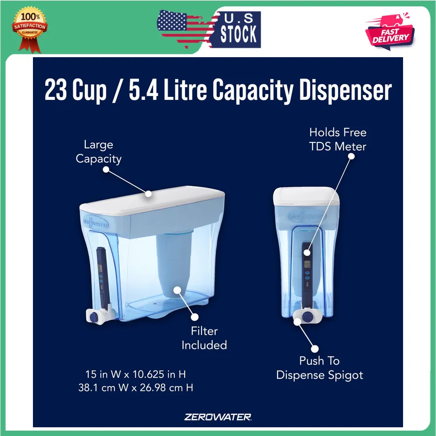 ZeroWater 23 Cup 5-Stage Water Filtration Dispenser