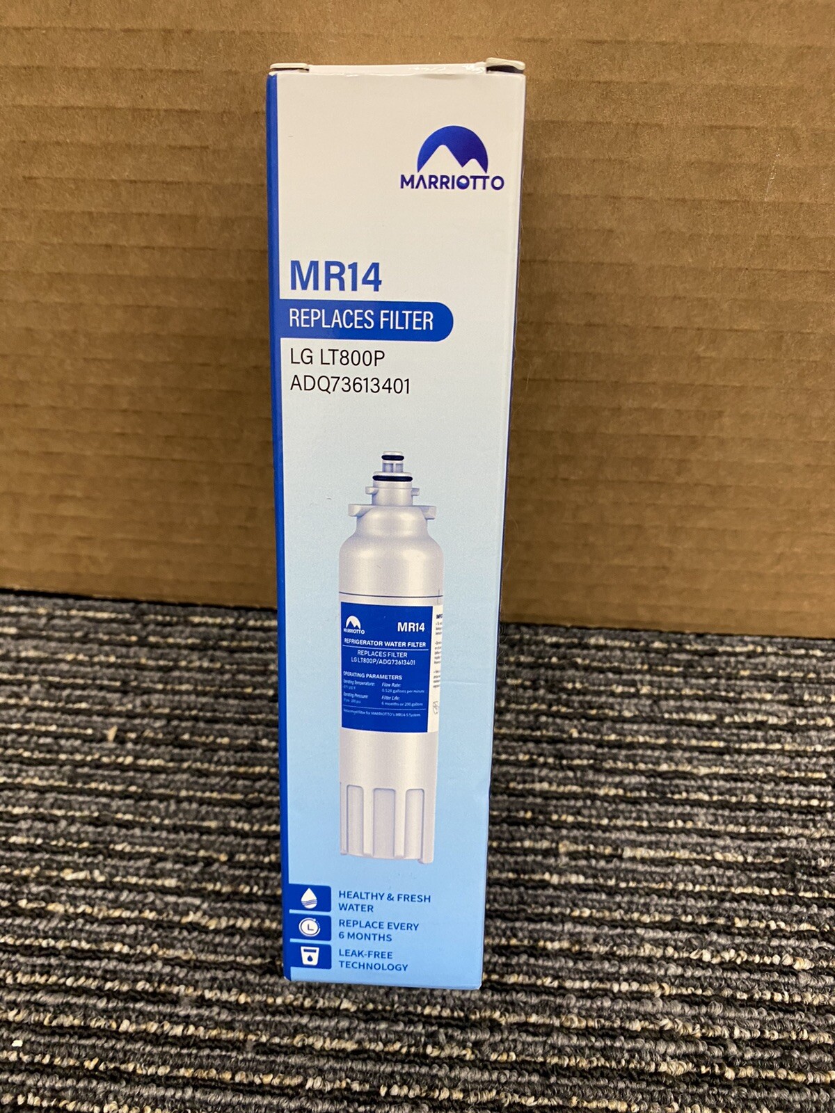Marriotto MR14 Refrigerator Water Filter Replacement LG LT800P ADQ73613401
