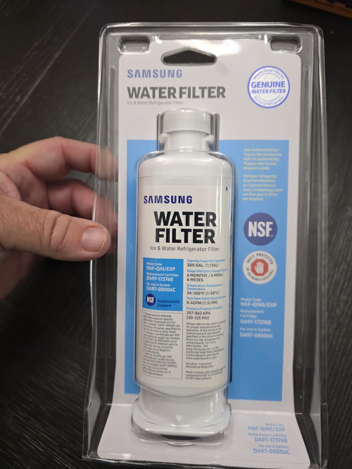 Samsung HAF-QINS/EXP Refrigerator Water Filter New Sealed!! 🔥