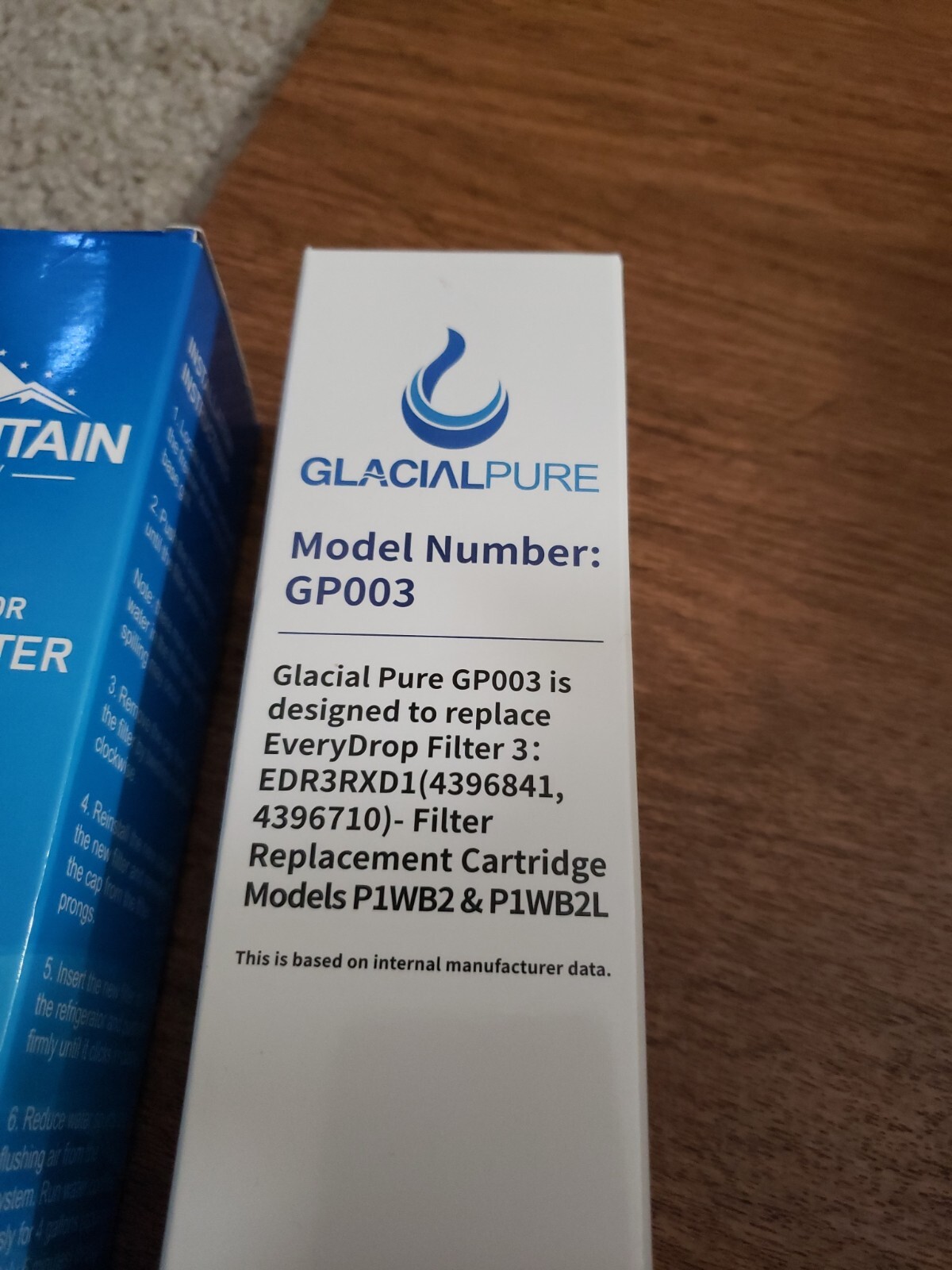 GlacialPure + Mountain Flow Replacement Filters 2pk For 4396841, GP003 + MF-841