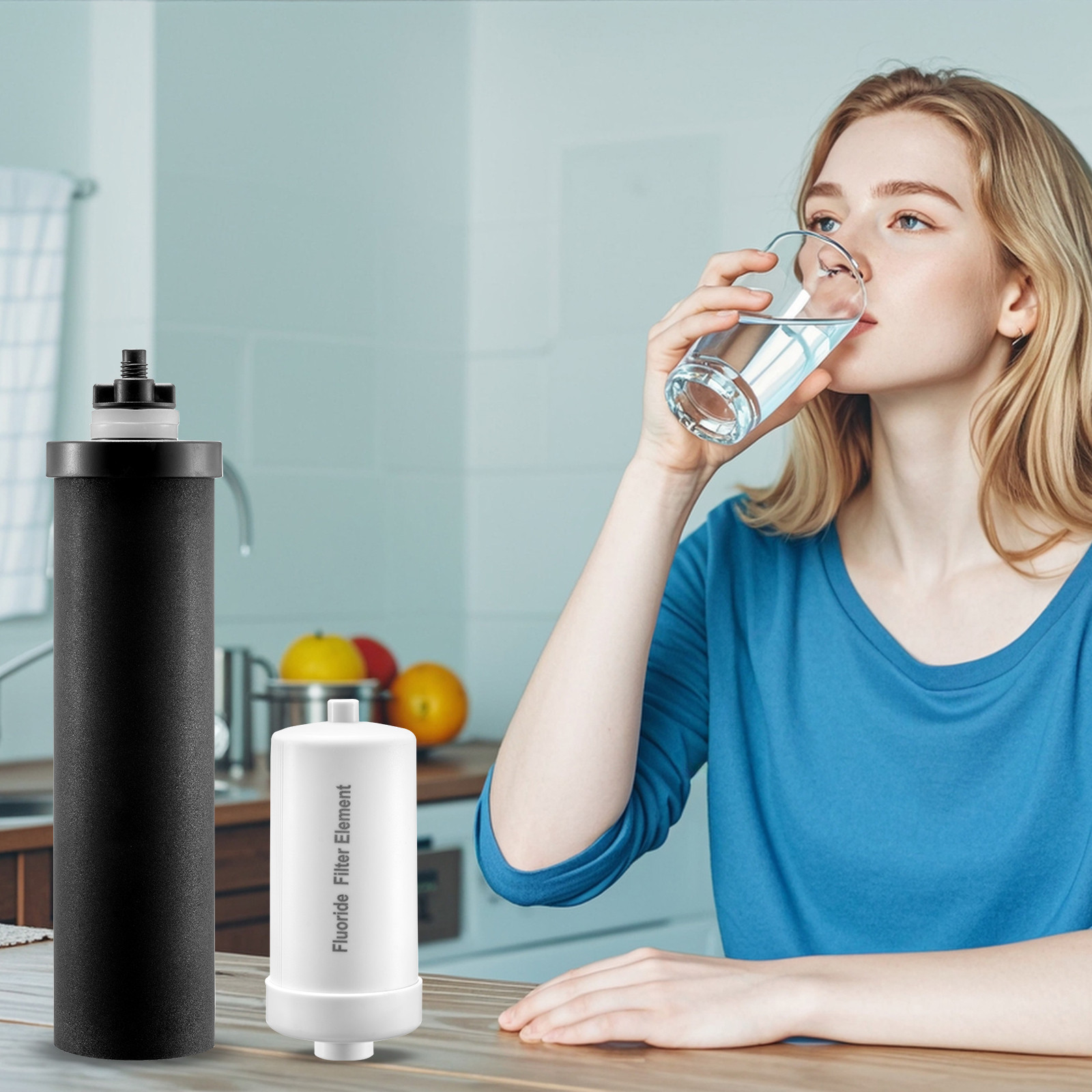 Purification Water Filter Replacement for Gravity Filter System 4 Pack