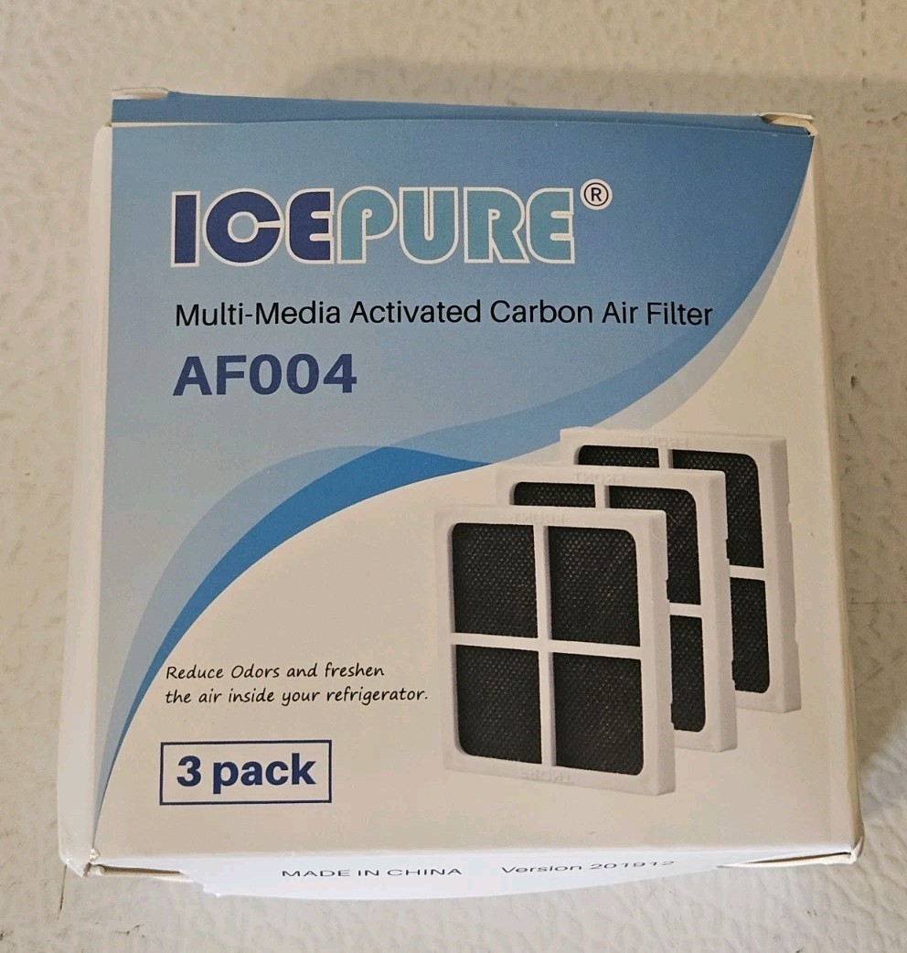 ICEPURE RWF4700AC Water Filter 3 Pack + AF004 Air Filter 3 Pack Bundle