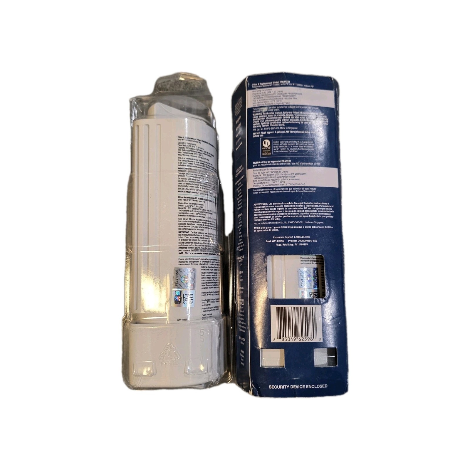 EVERYDROP «A» EDRARXD1 2 PACK REFRIGERATOR FILTER BRAND NEW