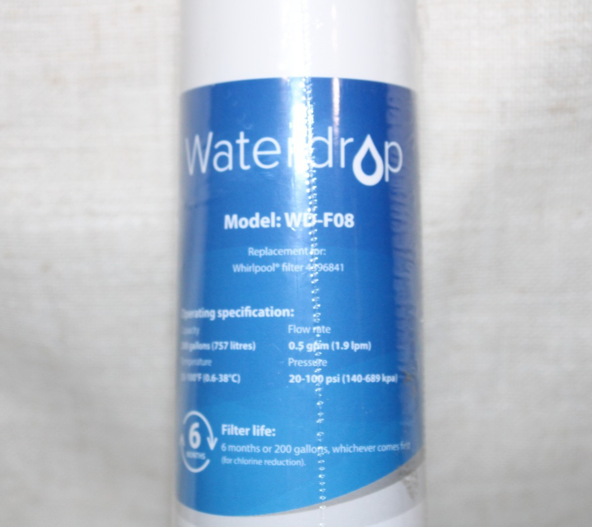 Waterdrop WD-F08 Refrigerator Water Filter, Fits Kenmore® 46-9083, 46-90309 NEW