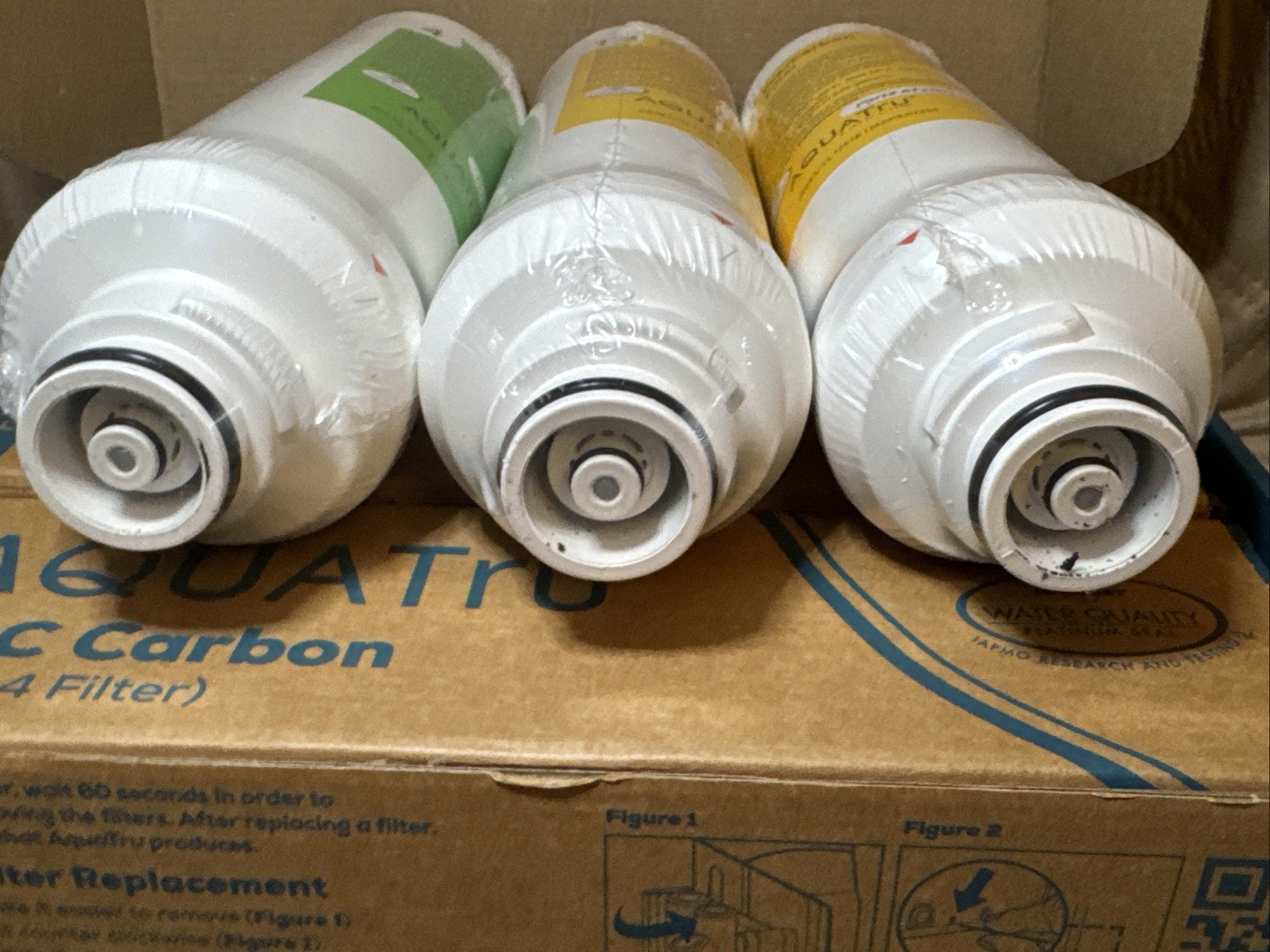 AquaTru 1-Yr Filter Combo Pack 2 Pre/Carbon Stage 1-2 & 1 VOC Carbon Stg4 Filter