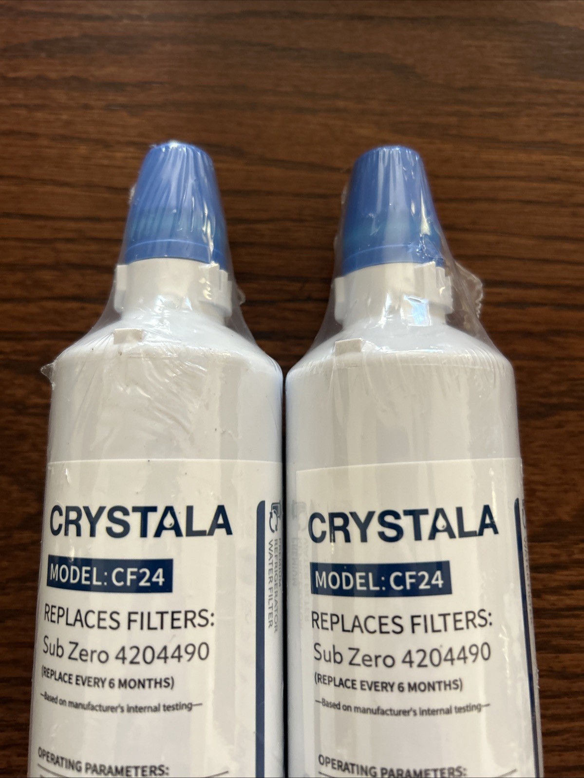 2 PACK Crystala Filters Water Filter Replacement for Sub-Zero 4204490, 4290510
