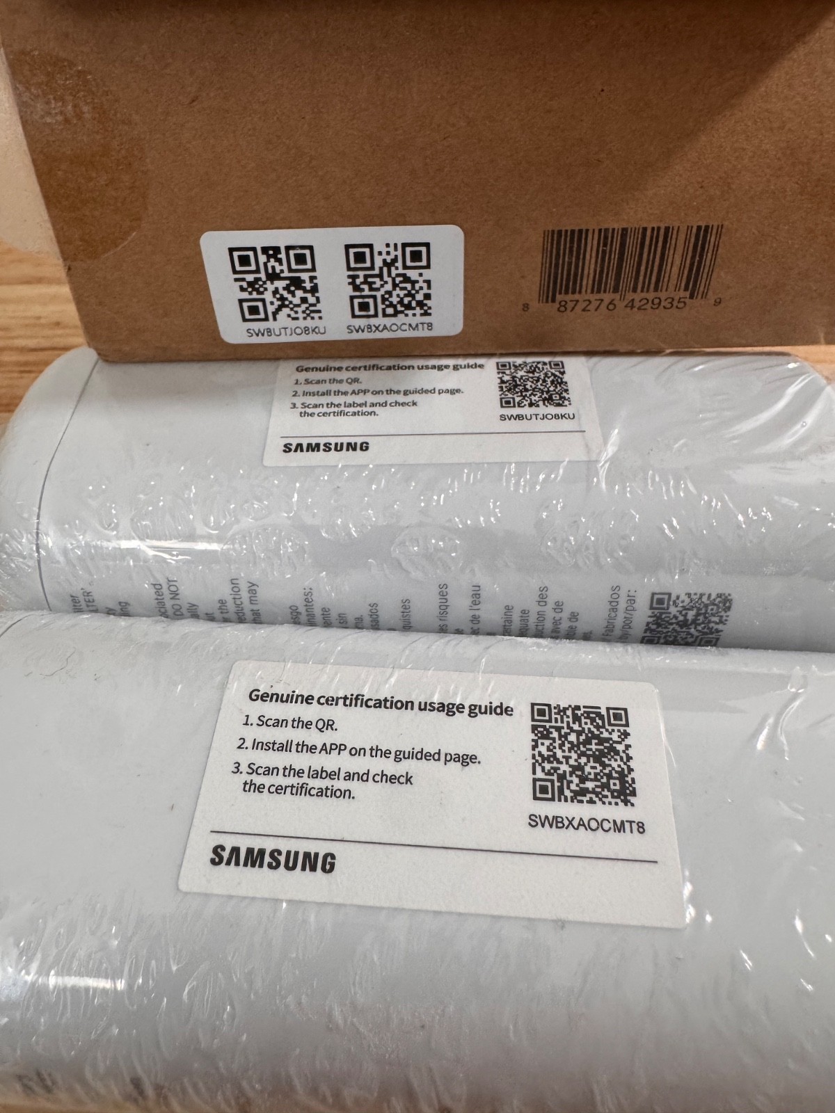 Samsung HAF-QIN/EXP 2 Pack Refrigerator Water Filter Genuine OEM
