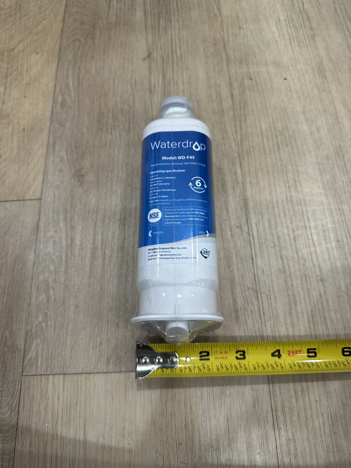 Waterdrop WD-F45 Water Filter – New & Sealed