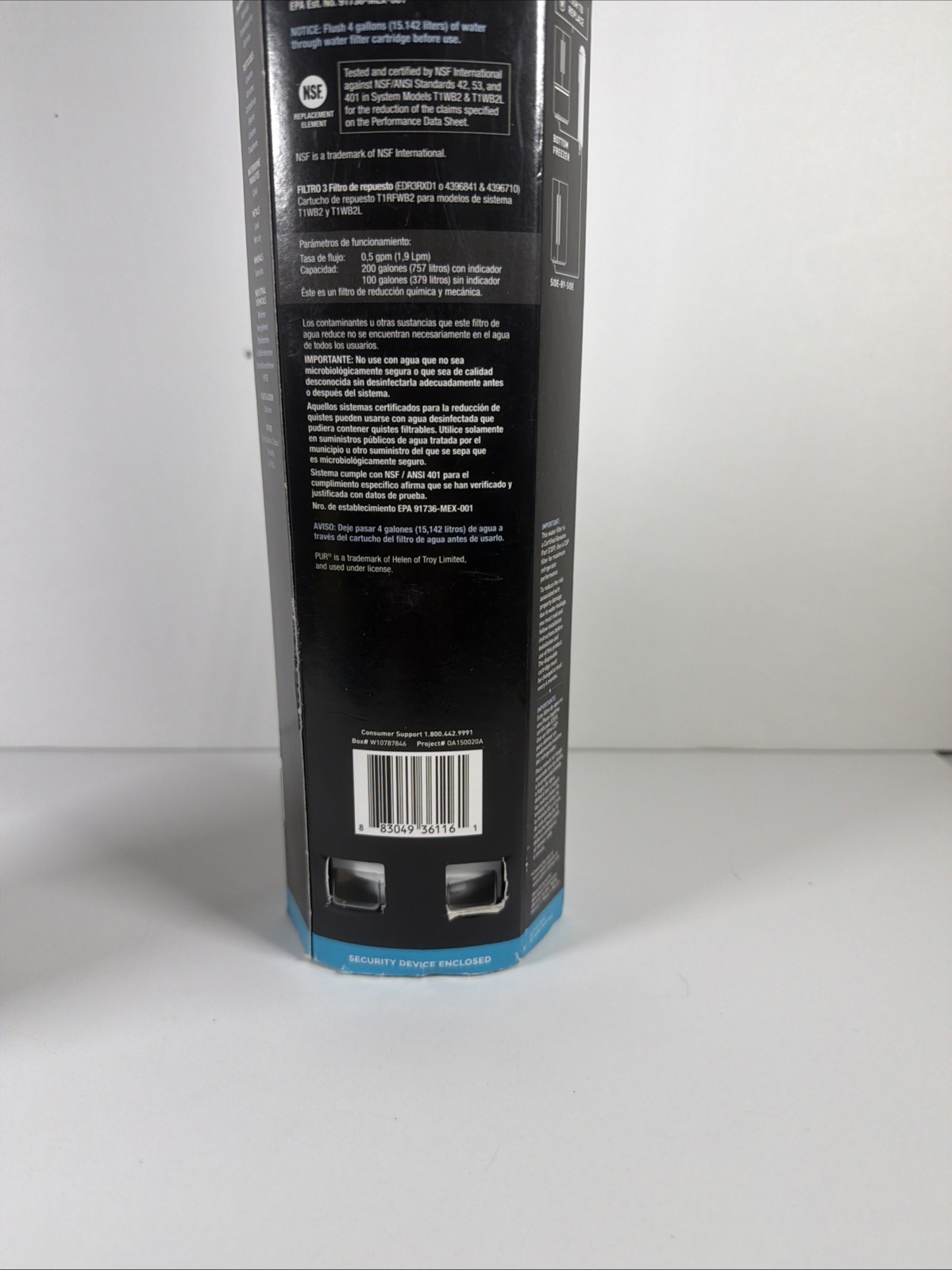 Every Drop #3 Ice & Water Refrigerator Filter for System Models T1WB2 & T1WB2L