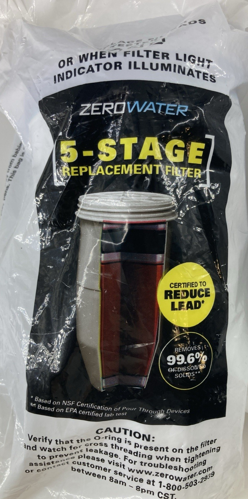 Zero Water 5 Stage Replacement Water Filters 3 Pack, NEW SEALED