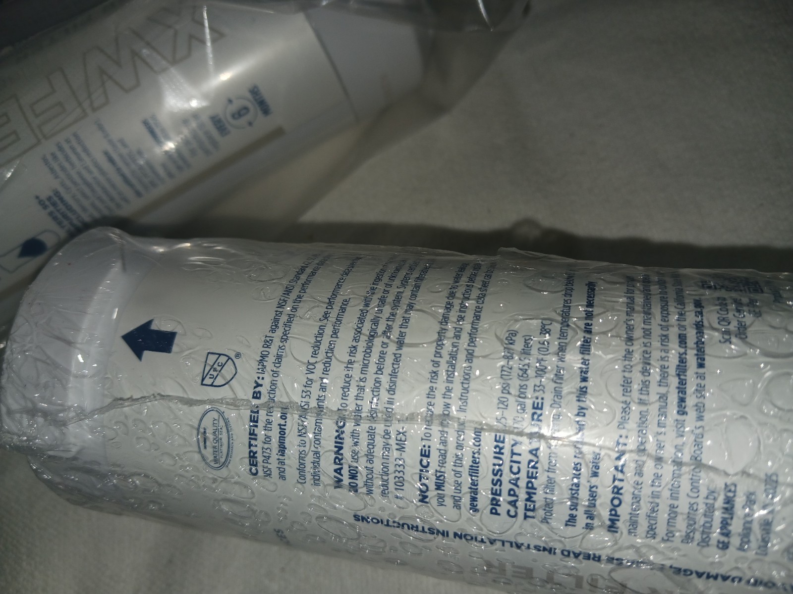 GENUINE GE Appliances XWFE Refrigerator Water Filters NEW. Lot Of 3