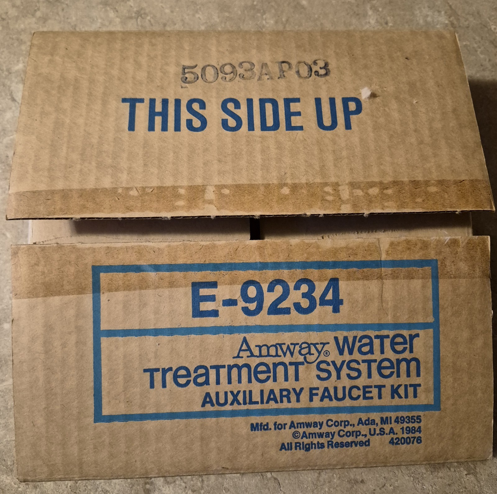 Amway E-9234 Water Treatment System Auxiliary Faucet Kit INCOMPLETE