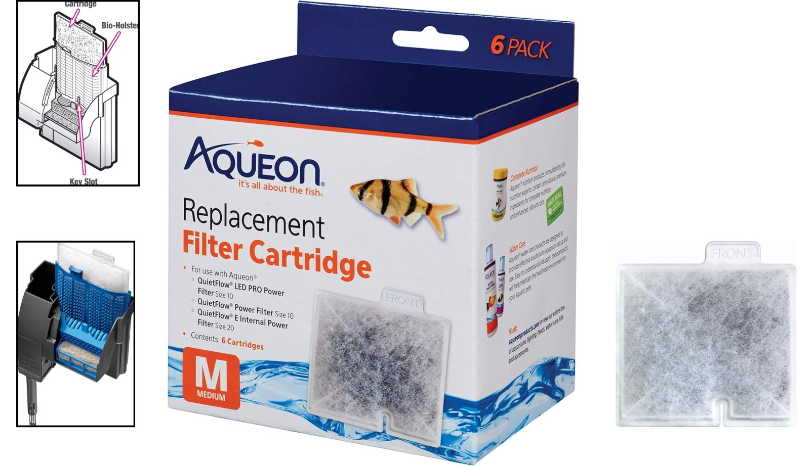 Versatile Medium Replacement Filter Cartridges – 6 Pack for Various Filters
