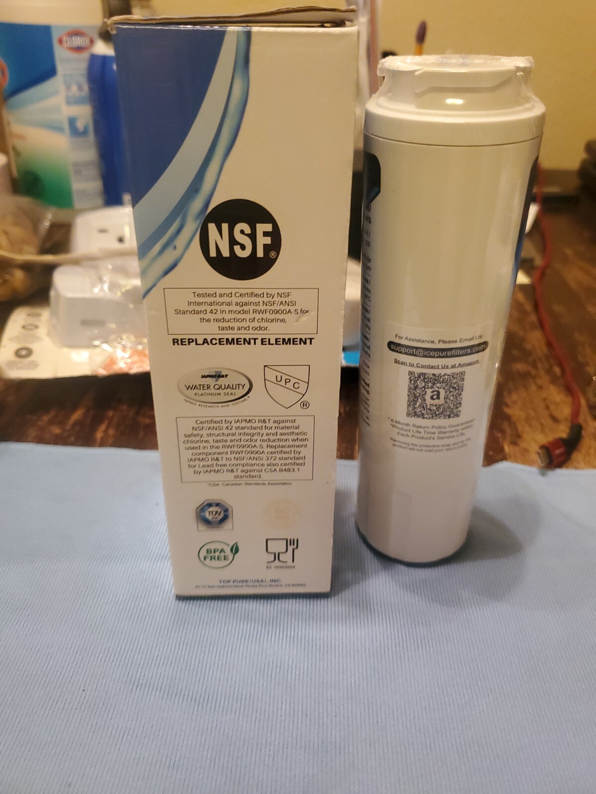 Lot Of 2 IcePure RWF0900A Refrigerator Water Filter. See Description