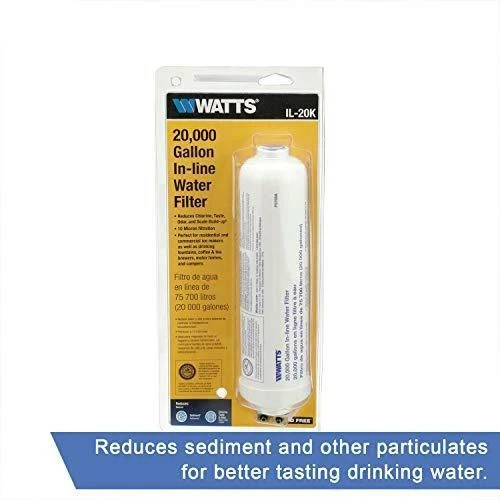 Watts IL-20K 20,000 Gallon In-Line Water Filter New