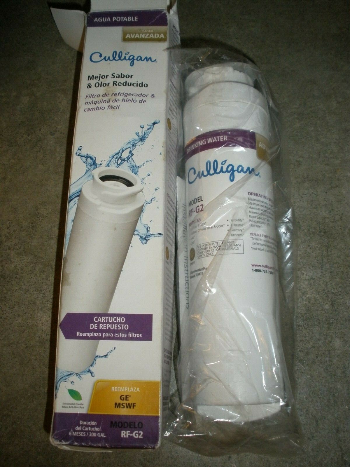 NEW Culligan Replacement Cartridge GE MSWF RF-G2 (O18)