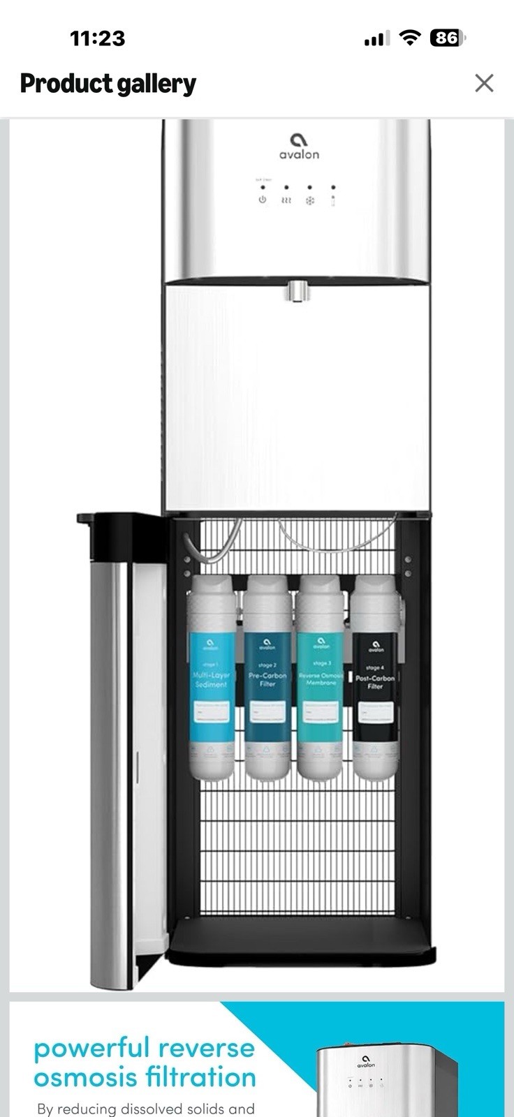Avalon Genuine 4 Stage Reverse Osmosis Replacement Filters for Avalon
