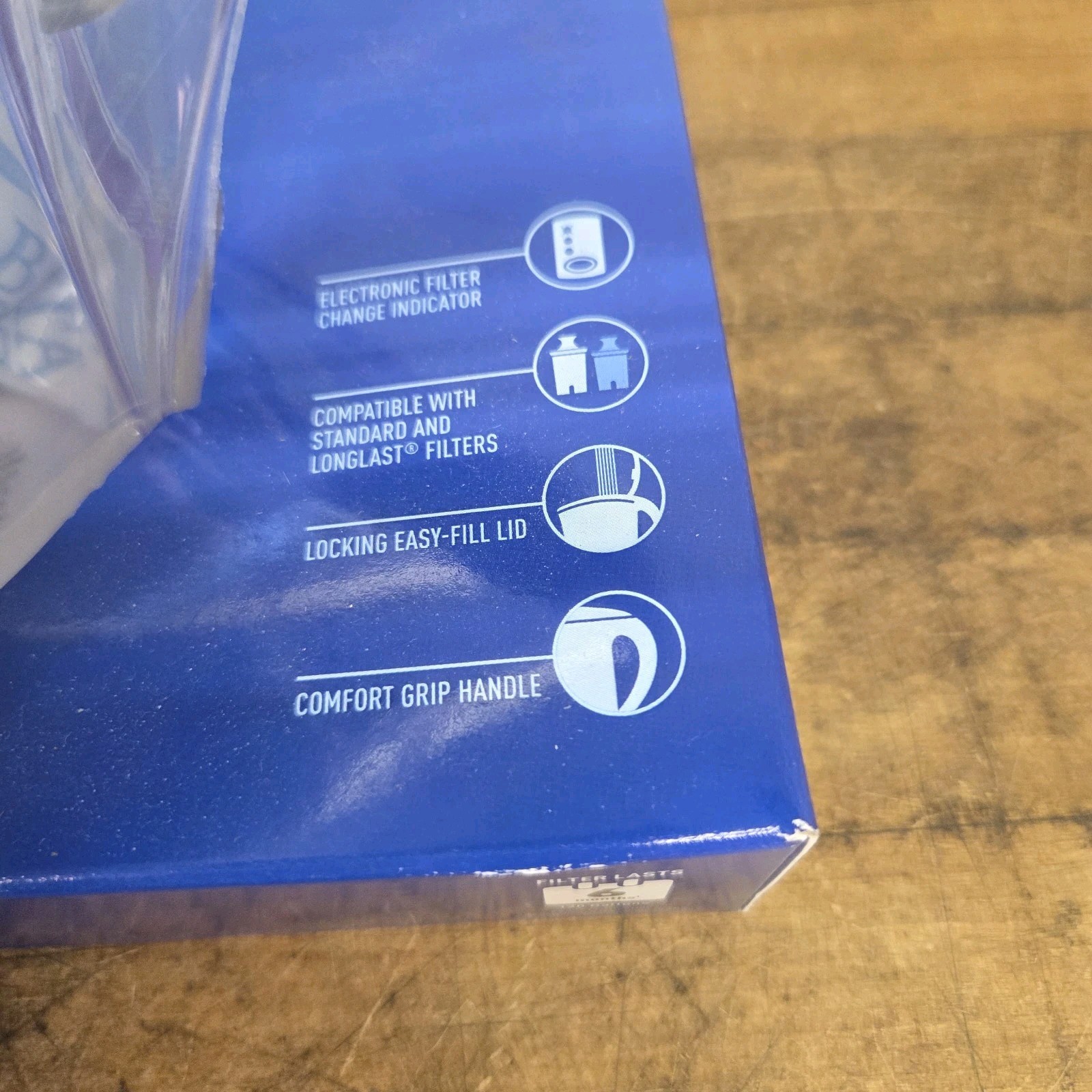 Brita Longlast 10 Cup Water Filter Pitcher Clear Removes Lead Mercury New