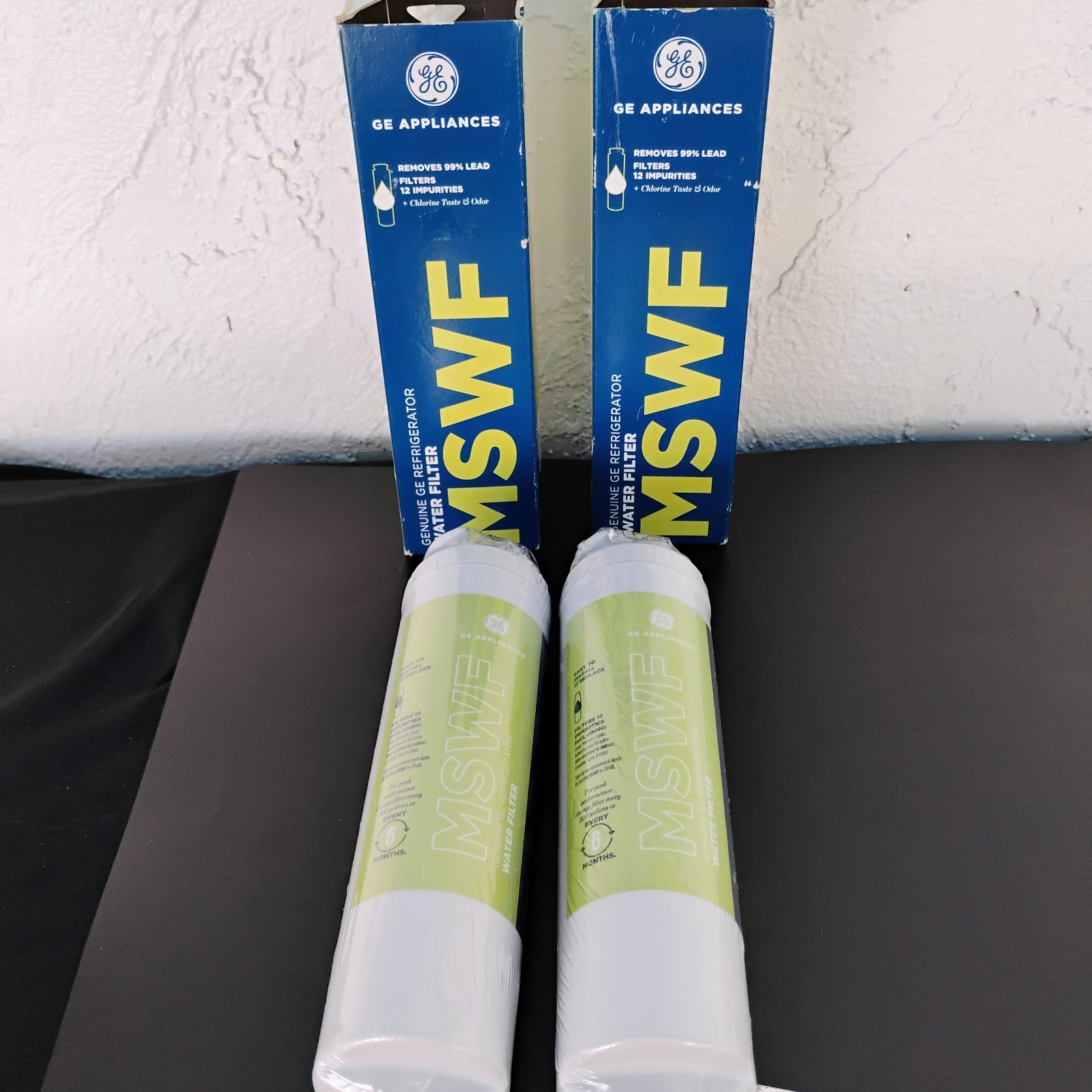 2 NEW Open Box MSWF Refrigerator Water Filters for GE Appliances **GENUINE OEM**