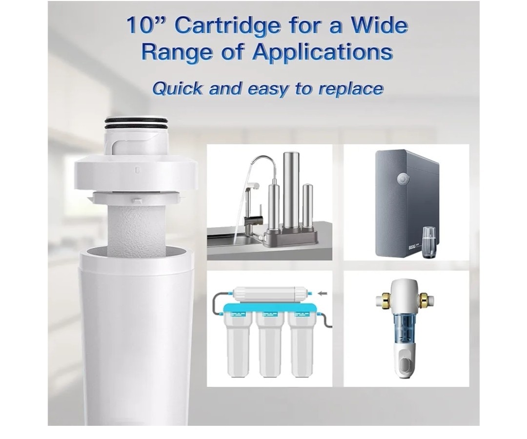 Water Filter Cartridge Replacement, 2xPP Cotton Filter 2.5″x10″ 5 Micron…
