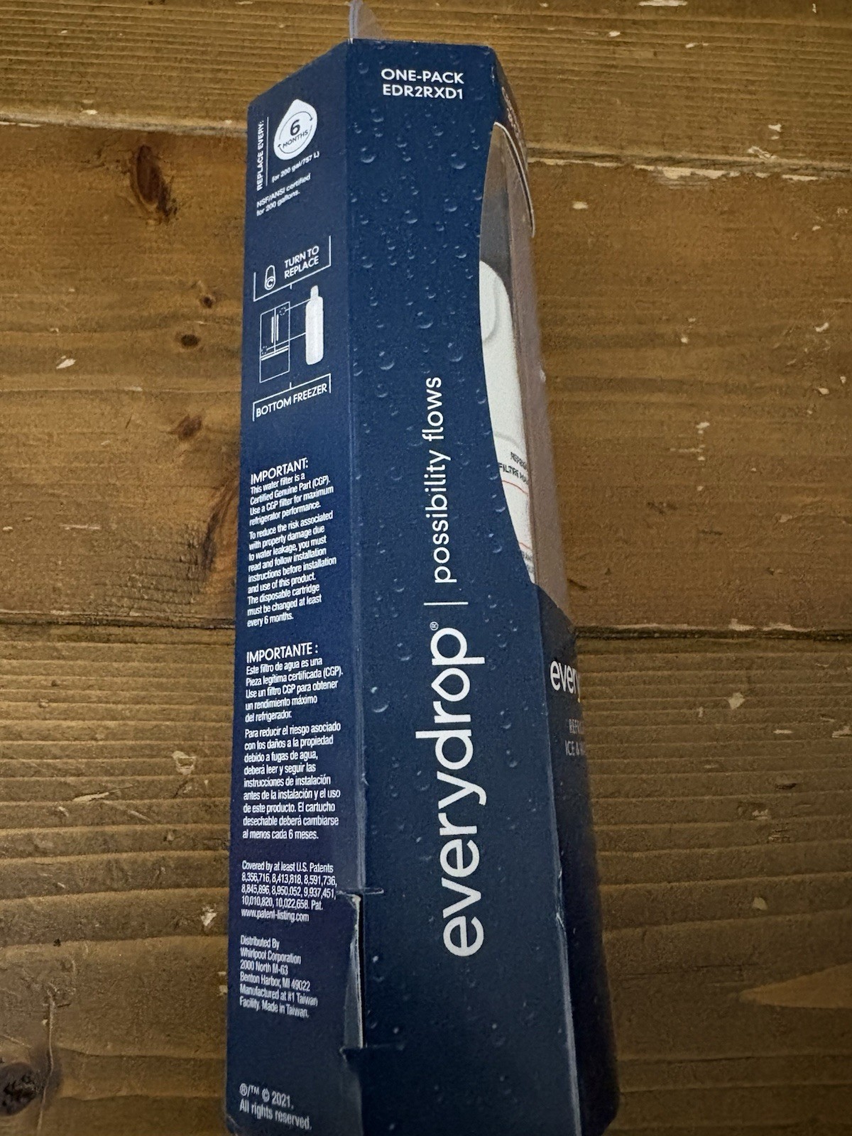 Everydrop – Refrigerator Ice & Water Filter 2 – Single – NEW