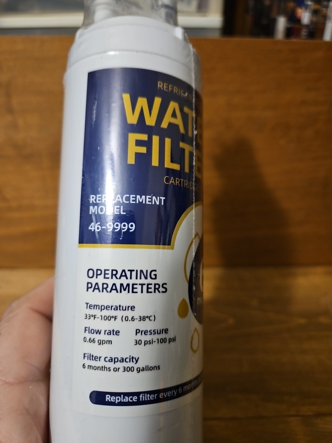 Kenmore Replacement Refrigerator Water Filter 46-9999 New Sealed Unbranded- J2