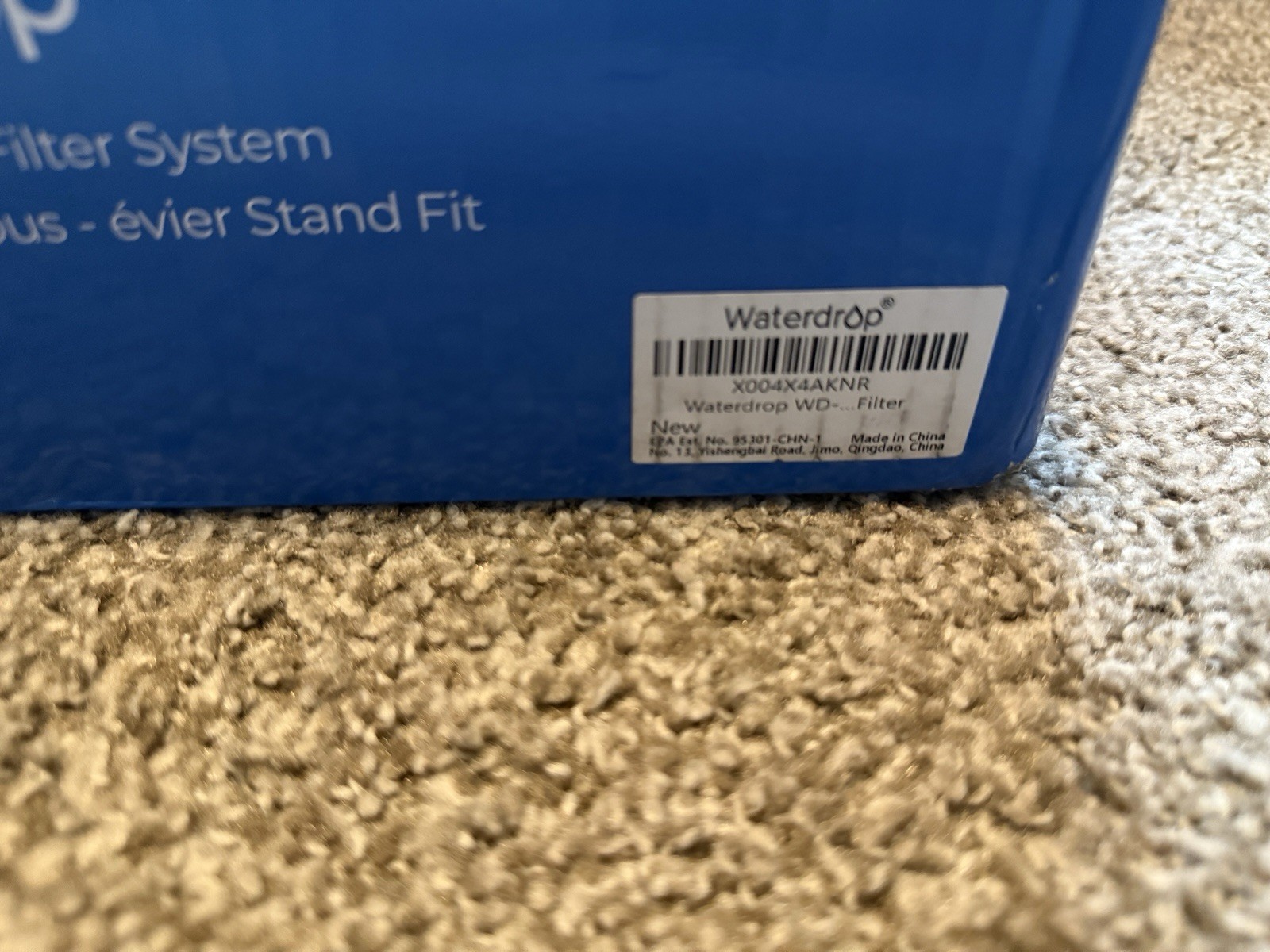 Waterdrop UL12A Under Sink Water Filter NSF/ANSI 42 Certified NEW