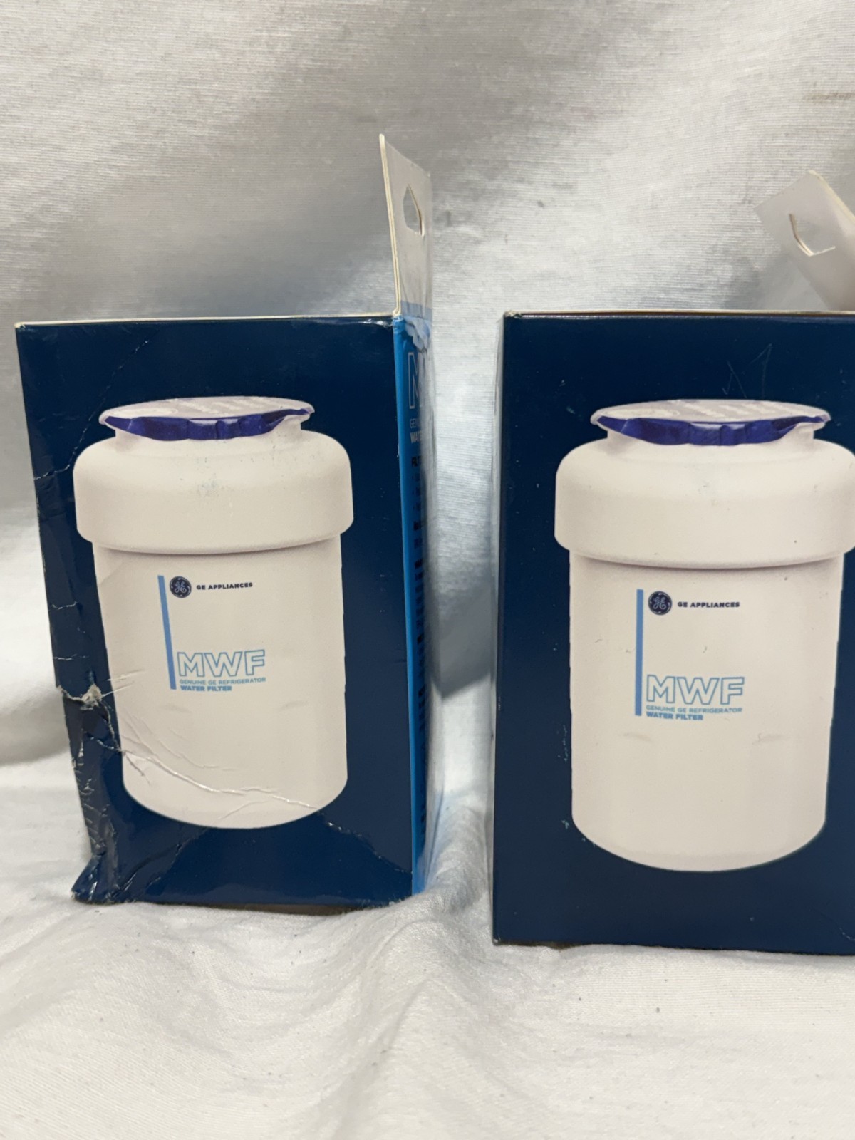 Lot of 2 Genuine GE SmartWater MWF Refrigerator Water Filter Replacement OEM