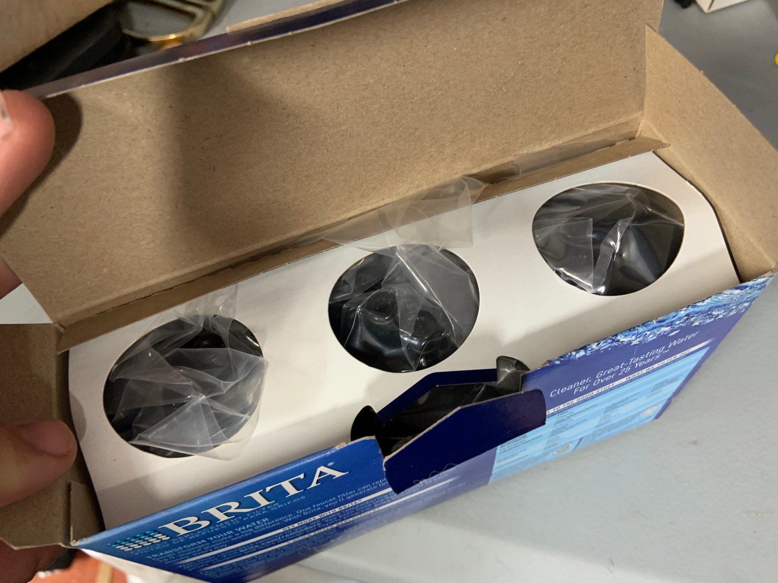BRITA Tap Water Faucet Filter Replacement, 3 Count – Chrome 3 Filters NEW