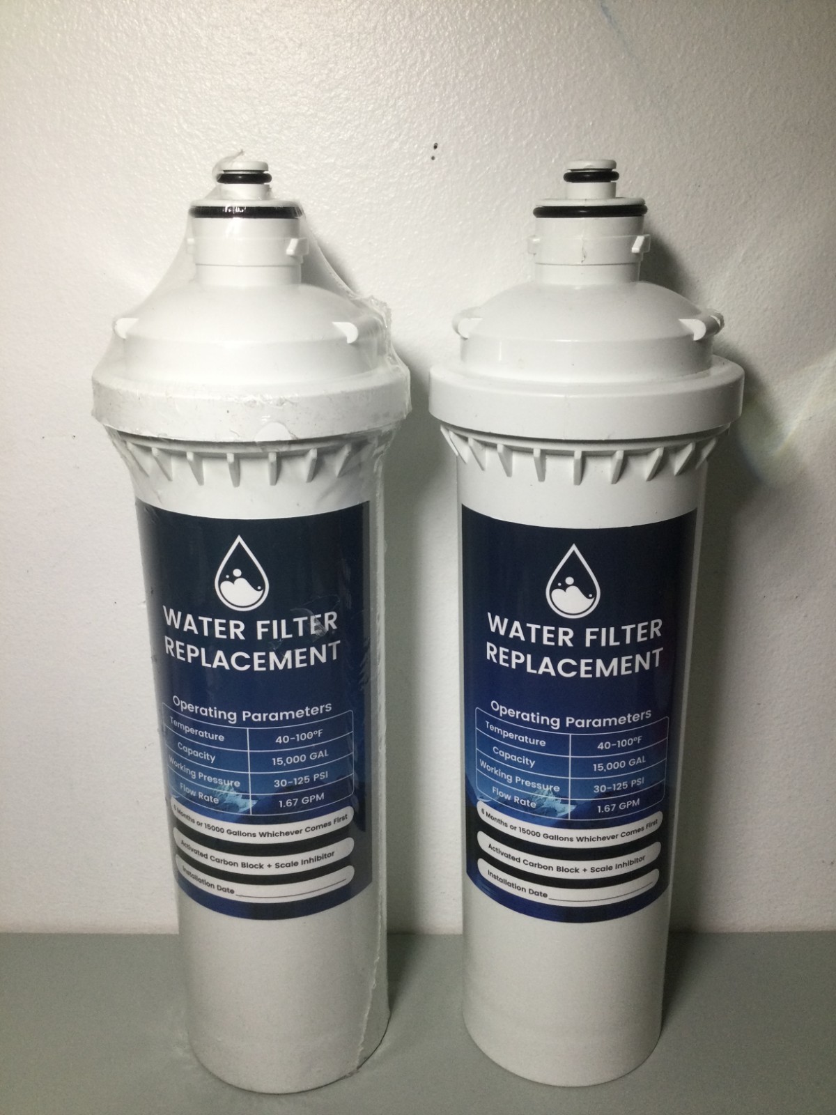2 PK Water Filters For C Pure Oceanloch-m 7900clokitm Ice-O-Matic IFQ IFQ1, 4676