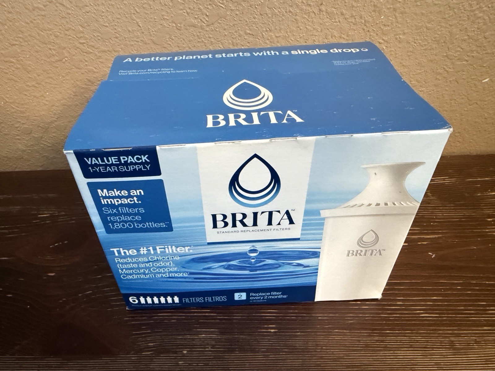 Brita Replacement Water Filter 6 Pack Value Pack New, New Other