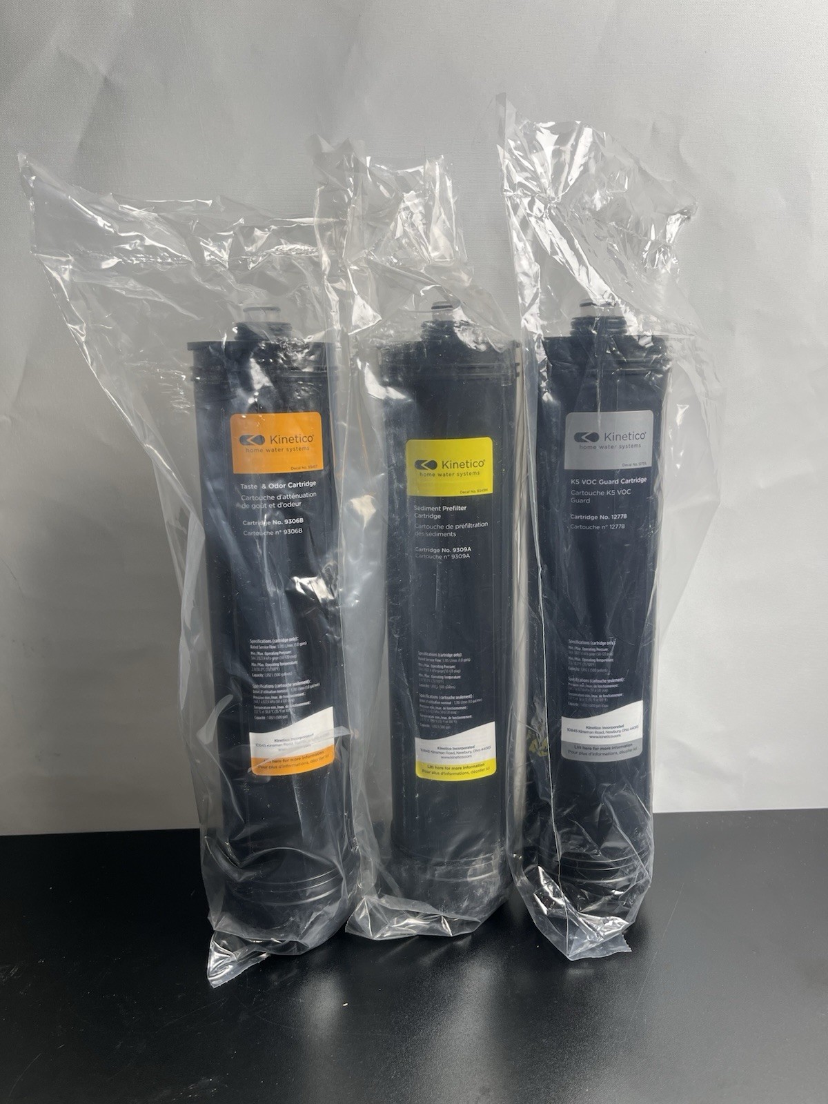 ULTRA RARE Kinetico K5 VOC Guard Filter Set 9309A 9306B 12778 Silver – GENUINE