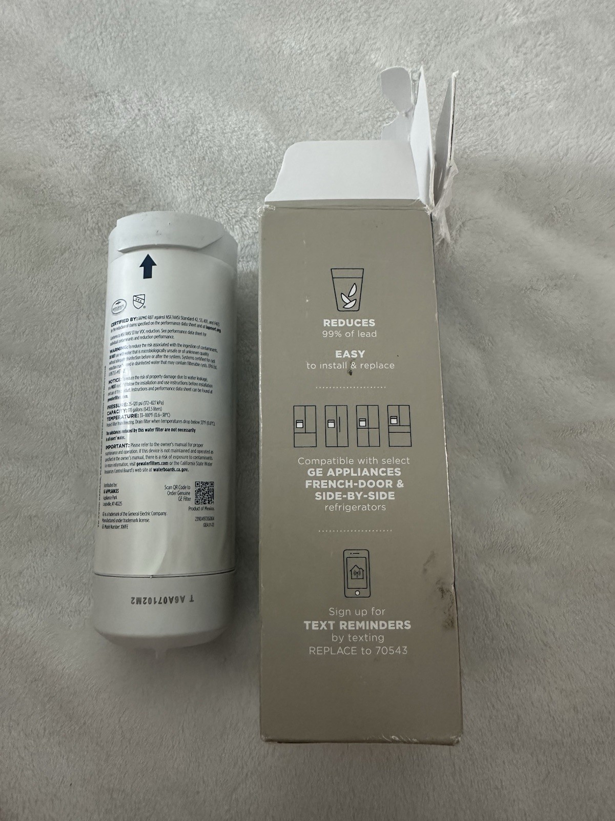GE Twist In XWFE Refrigerator Water Filter Replacement