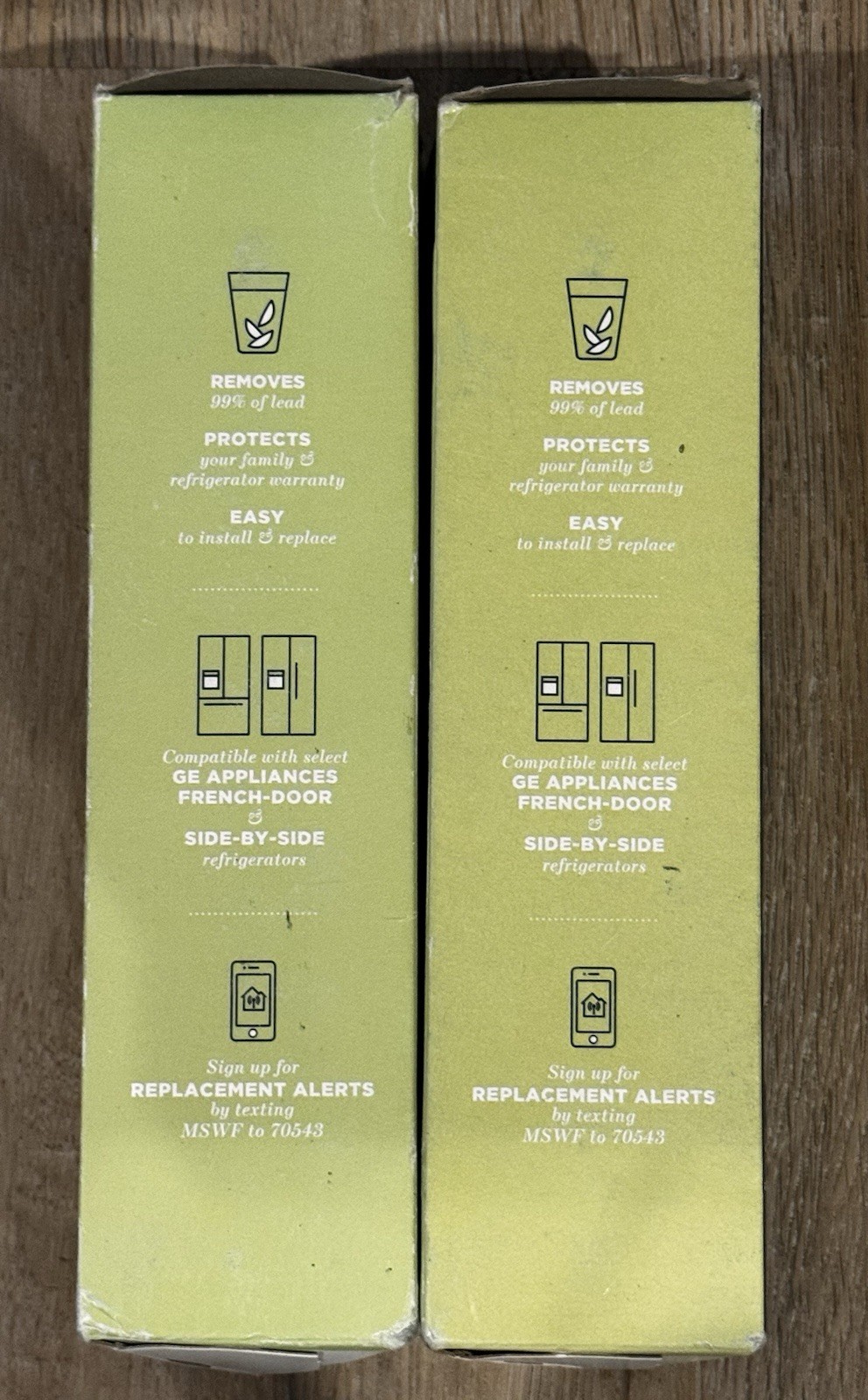 2-GE Appliances MSWF Genuine Refrigerator Water Filter-Lot of 2