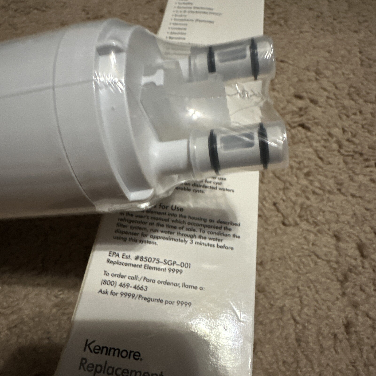 Lot of 2 Kenmore 46-9999 Refrigerator Replacement Filters T24