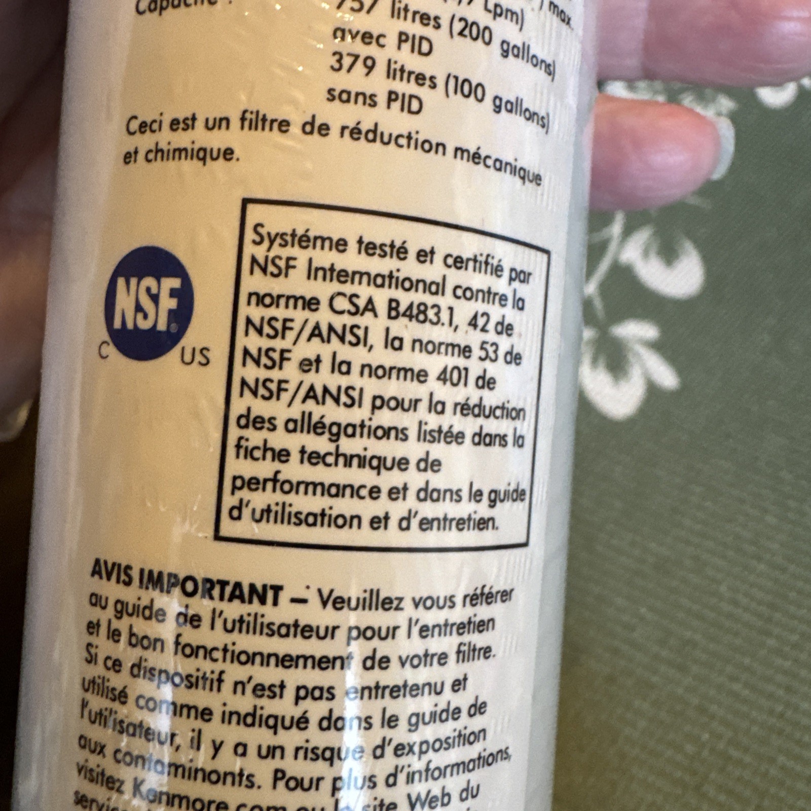Kenmore Fridge Refrigerator Water Filter 9083 Replacement Sealed New