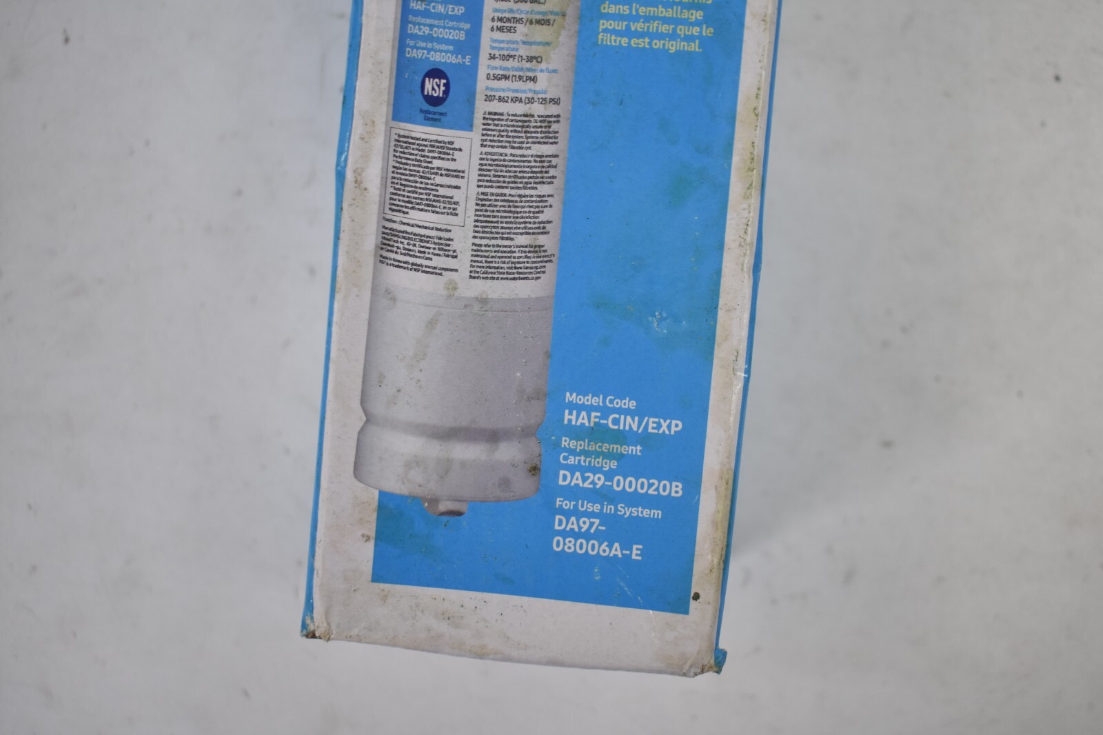 Lot of 2 Samsung Refrigerator Water Filter Cartridge Replacements HAF-CIN/EXP