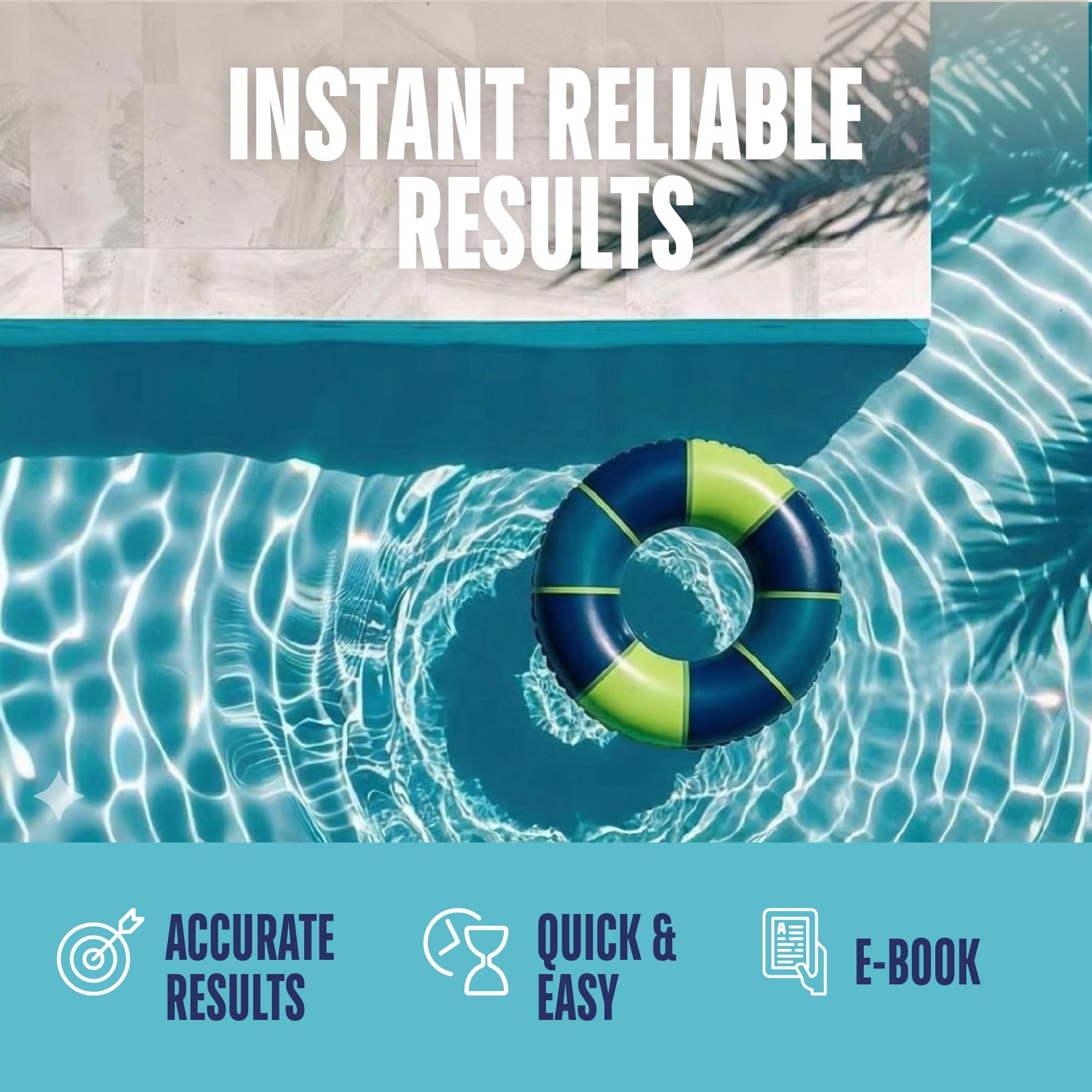 JNW 7-in-1 Pool Test Strips, 100 Quick & Accurate Strips for 100 strips