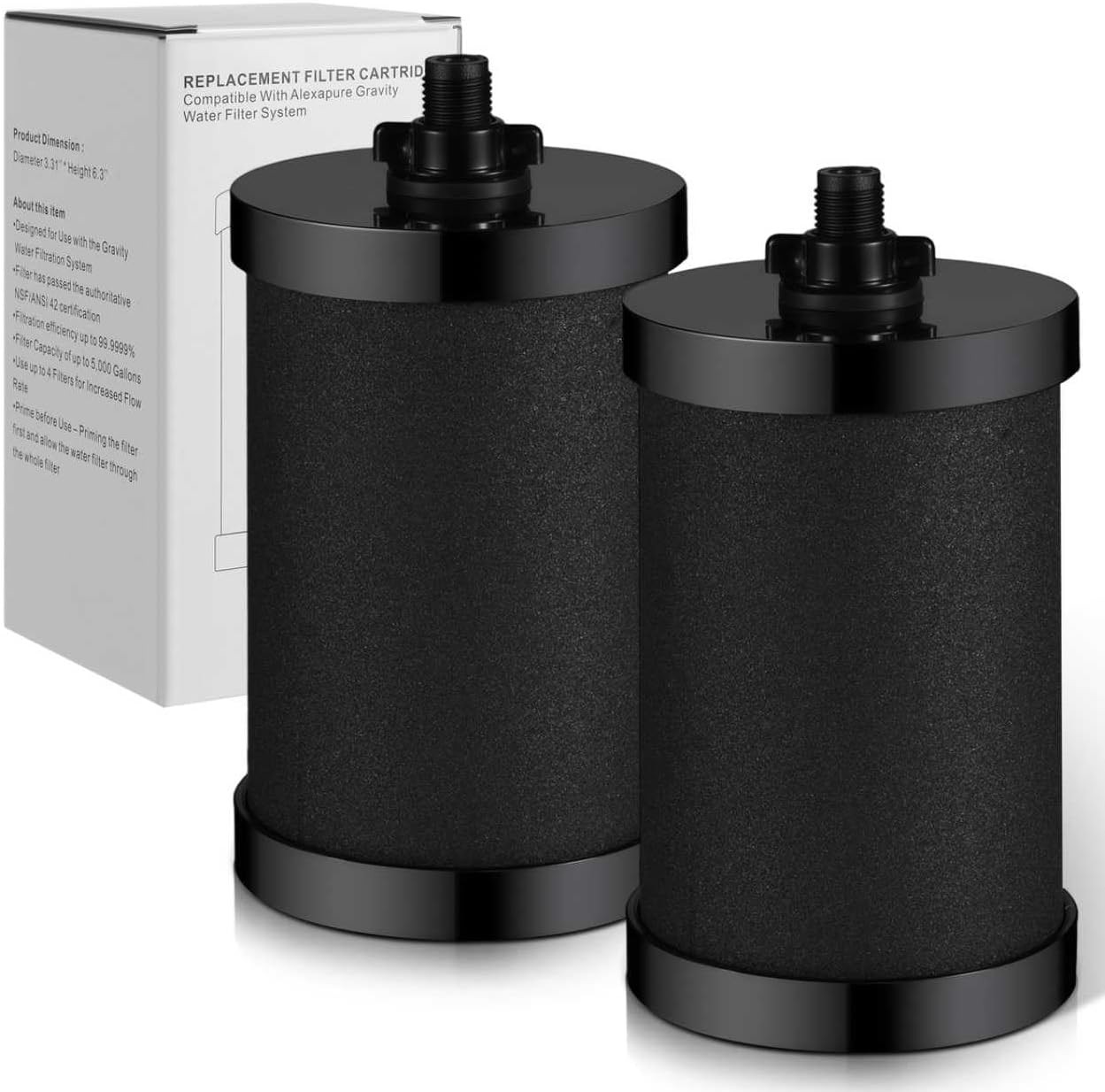 2 Pack 2387 Pro Water Filter Replacement for Alexapure Pro System