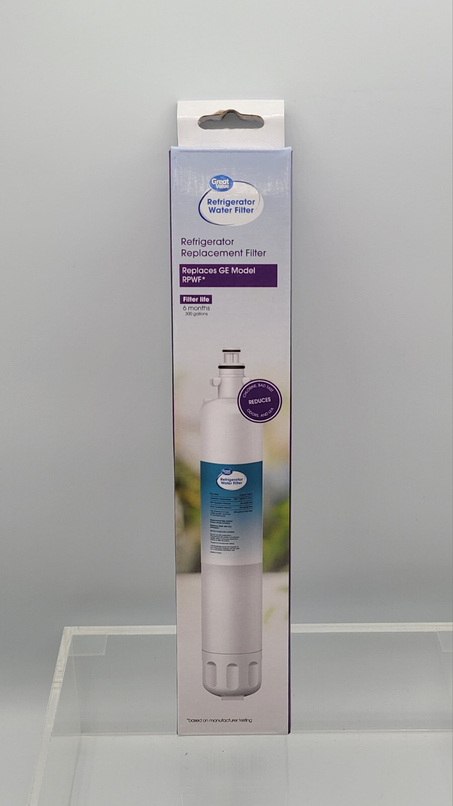 Great Value Refrigerator Water Filter Replaces Ge Model RPWF 6 Month 300 Gallons
