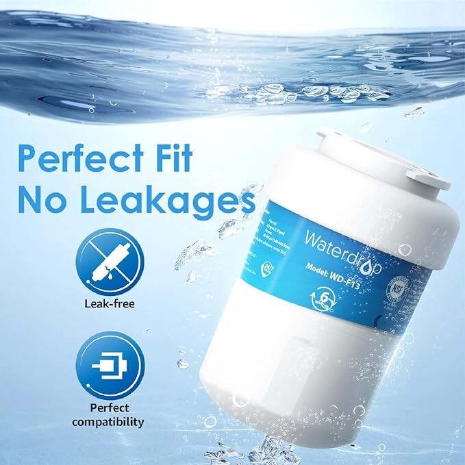 Waterdrop MWF® Refrigerator Water Filters Replacement For GE® MWF®, 3 Pack