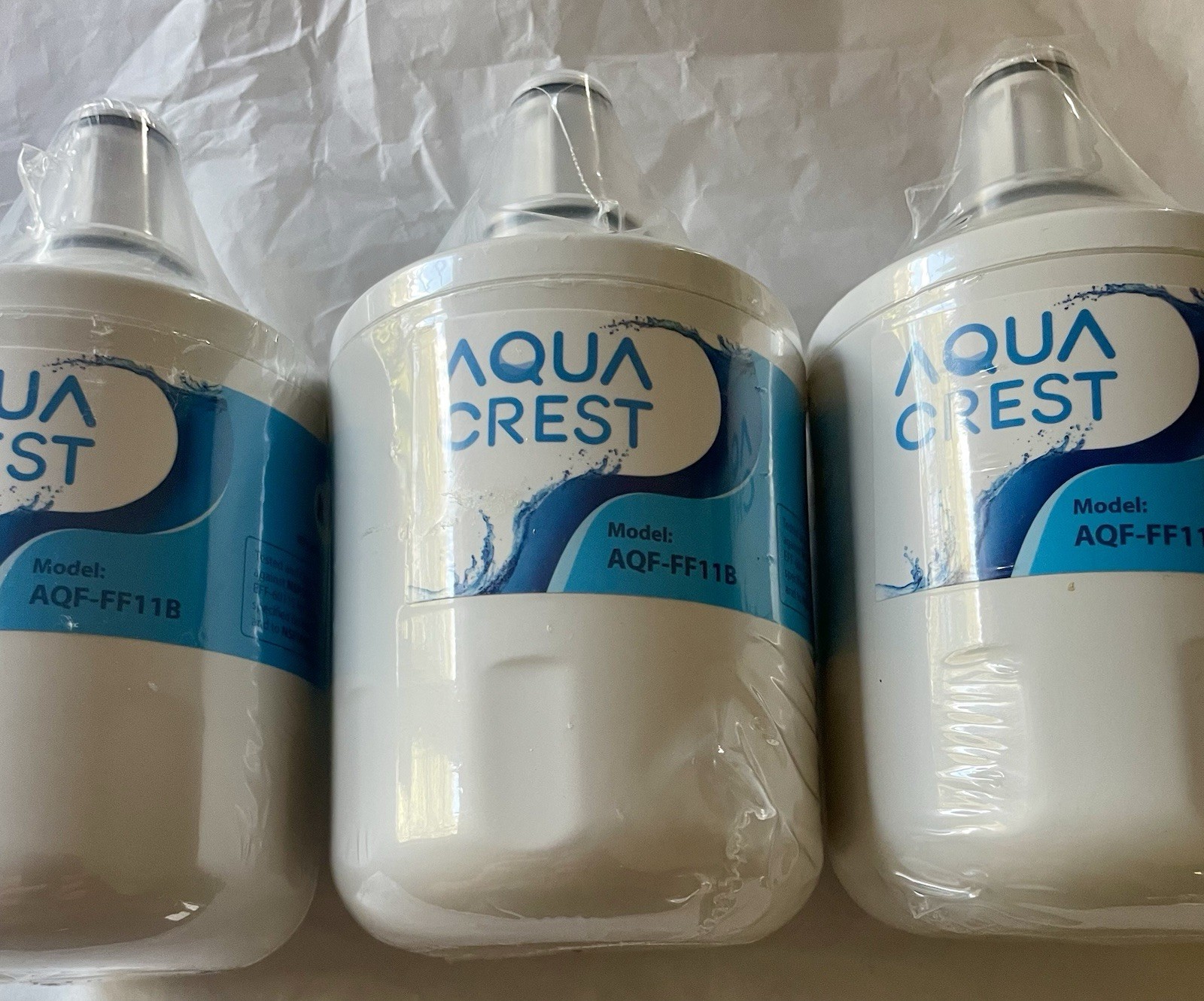 AQUA CREST WATER FILTER MODEL: AQF-FF11B ALL FACTORY SEALED New Lot Of Three