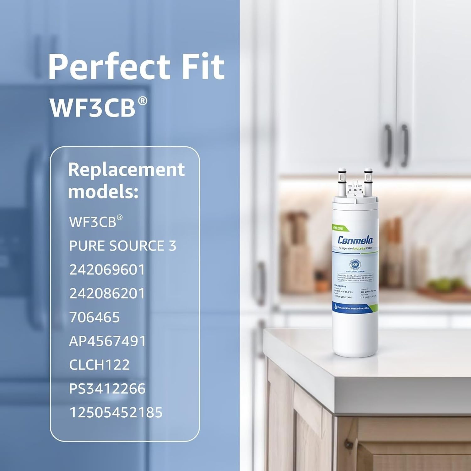 Water Filter for Frigidaire WF3CB Pure Source 3 706465 242069601 242086201 WF425